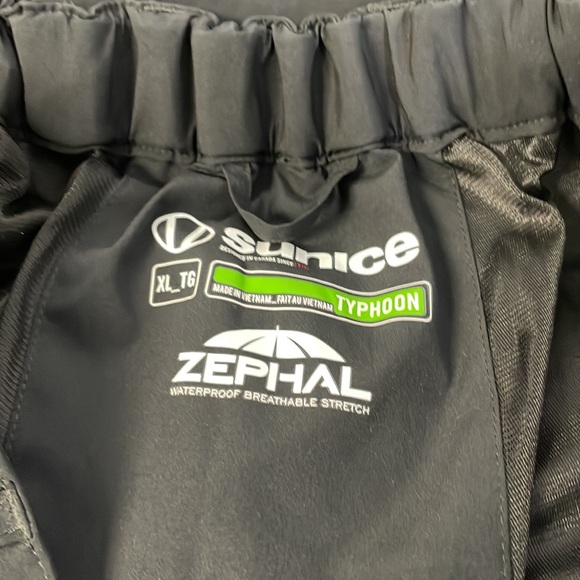 Sunice Typhoon Zephal Waterproof Breathable Stretch Pants Rain Snow XL Black - Picture 13 of 16